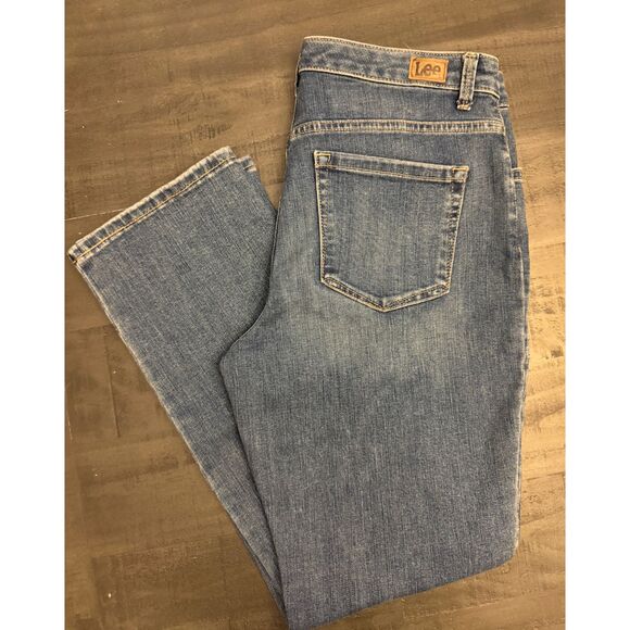 Lee Relaxed Fit Straight Leg High Rise - Sz 10S - Picture 1 of 11